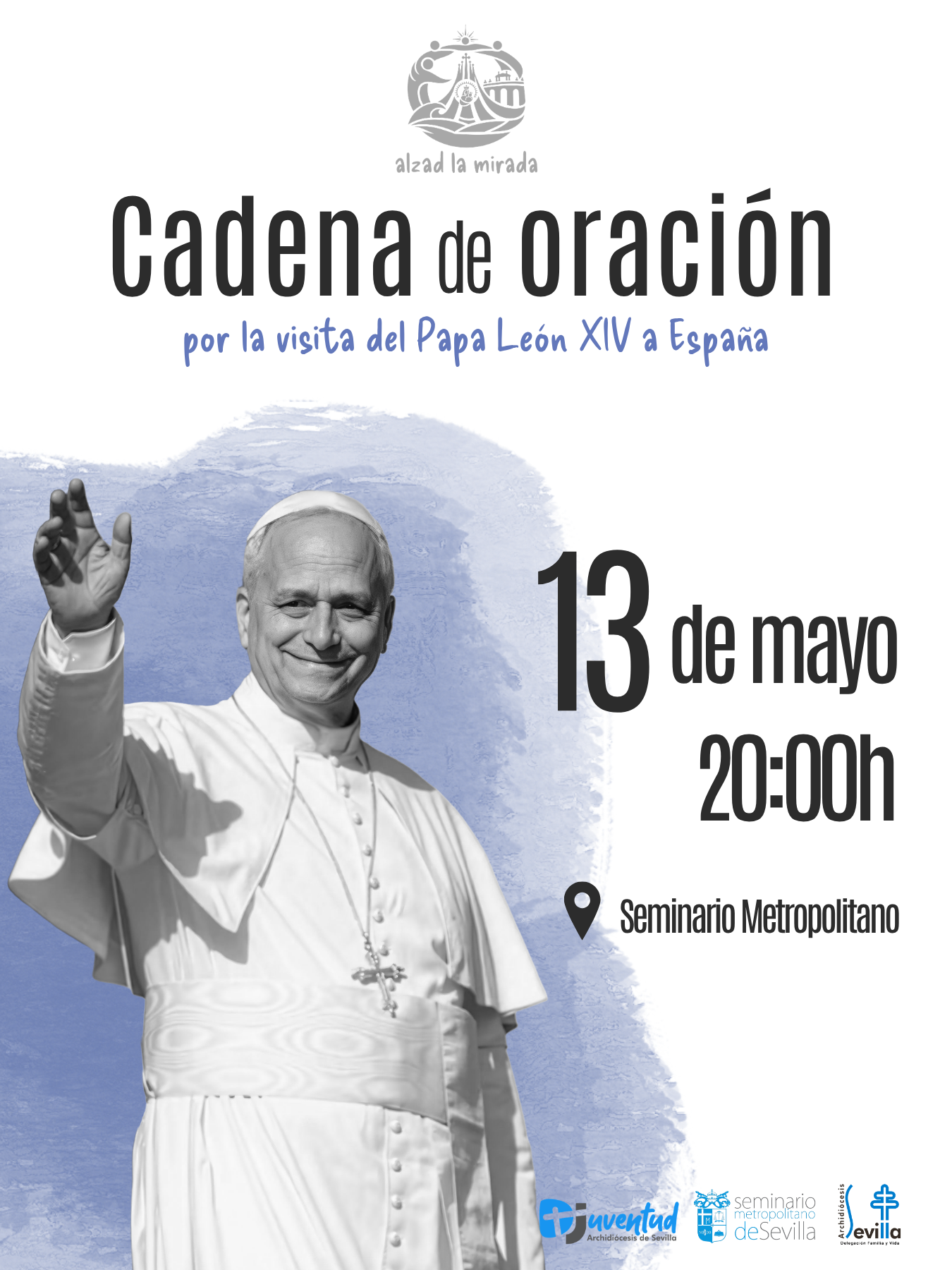 Cadena de oración en Sevilla por la Visita del Papa León a España
